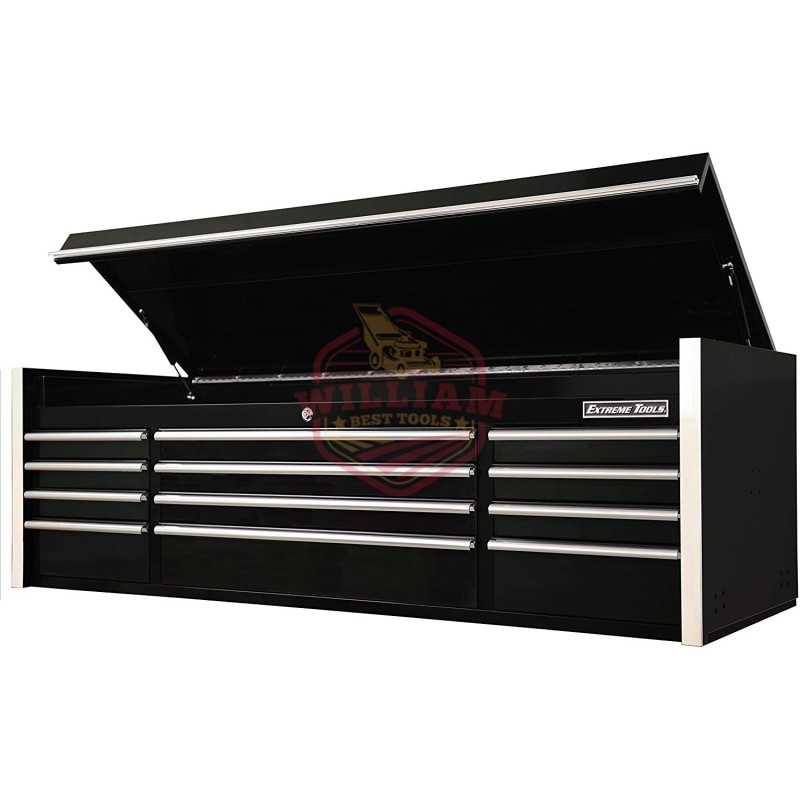 Extreme Tools 72 In. 12-Drawer Top Chest, Black